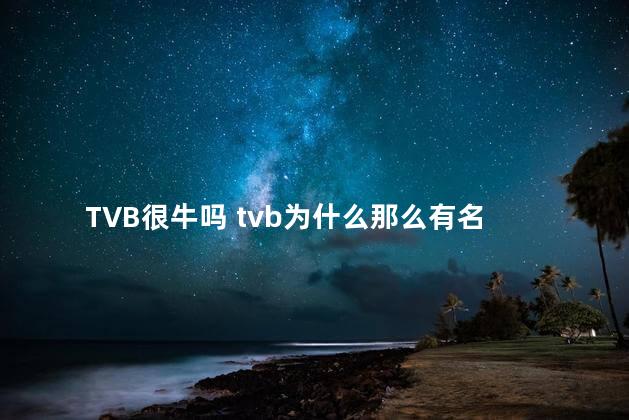 TVB很牛吗 tvb为什么那么有名